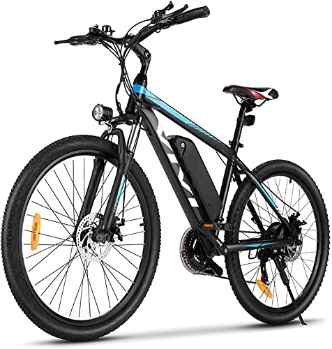 Bici elettriches : VIVI Bicicletta Elettrica, 26'' Mountain Bike Elettrica, 250W Bici Elettrica E-Bike Con Batteria Agli Ioni Di Litio Rimovibile Da 36V 10, 4 Ah, 21 Velocità Bici Elettriche (26 Pollici-Blu)