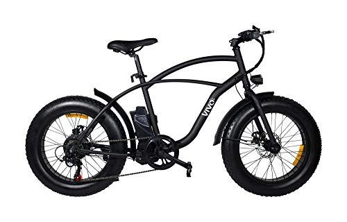 Bici elettriches : Vivobike Fat VFA20 - Fat bike - elettrico - 6-velocit - diametro ruota: 20" - nero