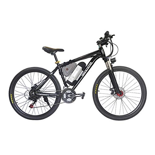 Bici elettriches : W&TT 26 Pollici Elettrico Mountain Bike 36V 250W Dual Disc Freni E-Bike Citybike 7 velocit pendolari Bicicletta con LED 5-Speed Smart Meter e sospensioni Ammortizzatore Forcella