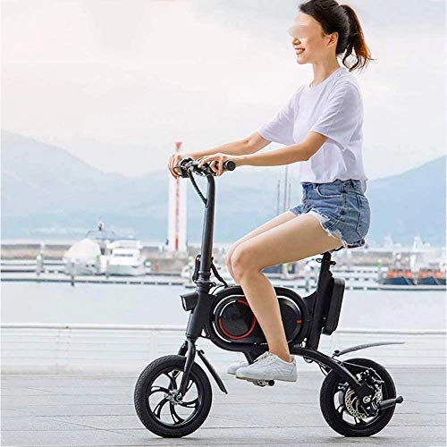Bici elettriches : WANGCAI età Due Ruote Mini Pedal Electric Car Facile Piegatura e trasporti Il ​​Disegno con Display a Cristalli liquidi dei Dati di carico della Bici elettrica Esterna USB,