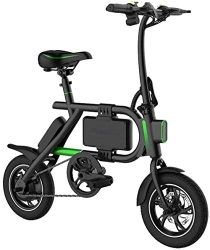 Bici elettriches : WANGCAI Mini Pedal Electric Car Bici elettrica, con Illuminazione a LED Viaggi Pedale Piccola Batteria Auto in Lega di Alluminio Telaio a Due Ruote for l'aria Aperta for Adulti