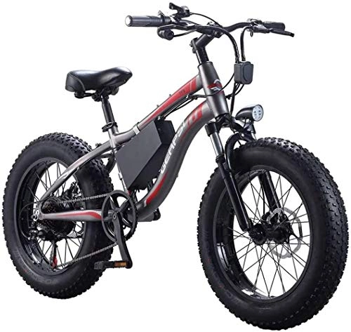 Bici elettriches : WANGCAI Pieghevole elettrica Mountain Bike, 20" Sospensione Double Disc Adulti Freno e Completa Mountainbike, Telaio Lega di Alluminio, 27 velocità