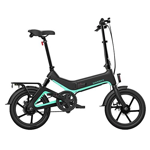Bici elettriches : Wangyan 123 Bicicletta elettrica Pieghevole 16" Samebike, 36V 7.5Ah Batteria al Litio incorporata Bicicletta elettrica in Lega di magnesio Way
