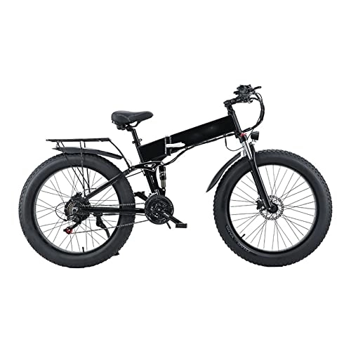 Bici elettriches : WASEK Biciclette elettriche pieghevoli, Scooter a velocità variabile, Mountain bike assistite fuoristrada, Pendolarismo al lavoro, Veicoli elettrici (black 10A)