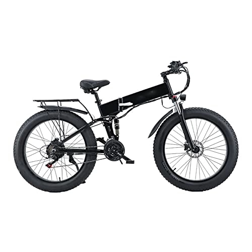 Bici elettriches : WASEK Biciclette elettriche pieghevoli, Scooter a velocità variabile, Mountain bike assistite fuoristrada, Pendolarismo al lavoro, Veicoli elettrici (black 12.8A)