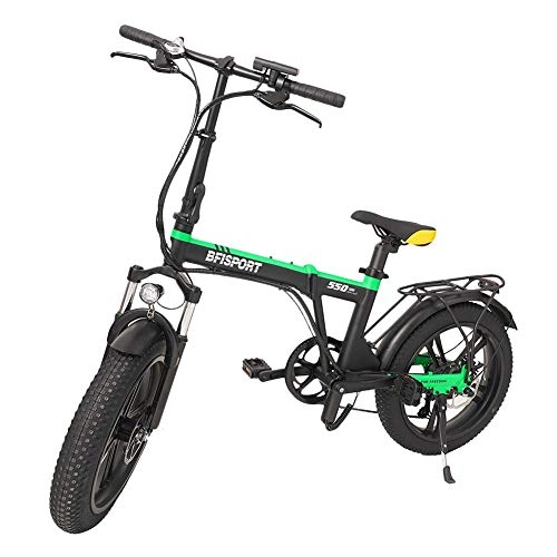 Bici elettriches : Watermelon Ebike Fat Tire - Bicicletta elettrica portatile, pieghevole, in alluminio, con batteria agli ioni di litio rimovibile da 36 V, 250 W, per adulti