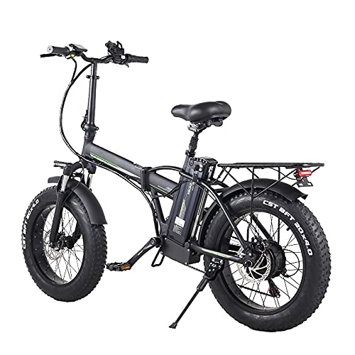 Bici elettriches : WBYY Bicicletta Elettrica Pieghevole, 500W Mountain Bike Elettriche per Adulti, 20" Bicicletta da Montagna con Batteria Rimovibile 15Ah, Professionale 7 velocità