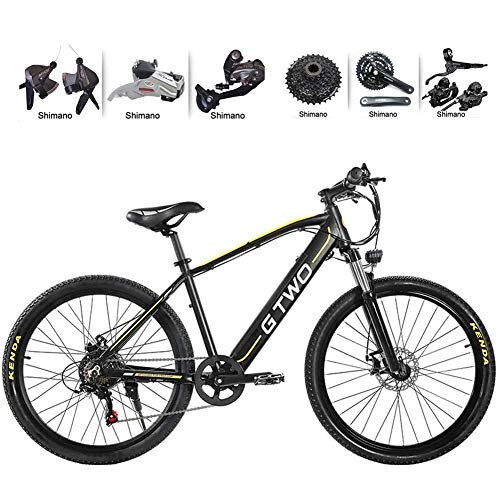 Bici elettriches : WFWPY Bicicletta elettrica Bike Pieghevole 26 Pollici 350W Mountain Bike 48 V 9, 6Ah Batteria al Litio Rimovibile Dimensioni della Persona applicabile da 160 cm a 200 cm