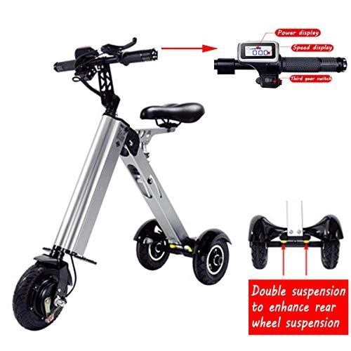 Bici elettriches : Wgw Batteria per Auto Portatile Pieghevole, Pieghevole Batteria al Litio elettrica per Bicicletta al Litio Triciclo Caradult Mini Pieghevole (pu Bear120kg), B