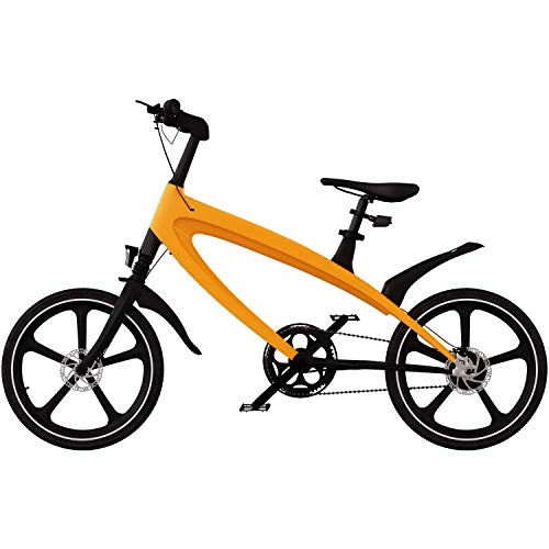 Bici elettriches : Wheelheels, bicicletta elettronica, eBike, Pedelec Q2, 20 pollici, Adulti (unisex), WHQ2Y, Gelb, 51 cm