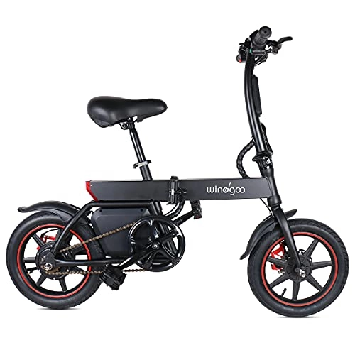 Bici elettriches : Windgoo e bike B20 36V 6.0AH 350W nero portatile e scooter bici elettrica pieghevole