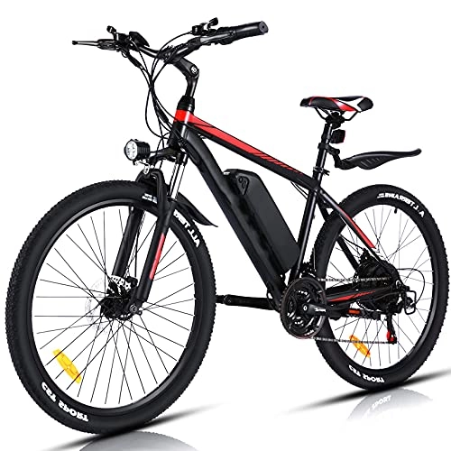 Bici elettriches : Winice Bici Elettrica per Adulti / Uomini / Donne, Bicicletta Elettrica, Mountain Bike Elettrica 26", Batteria da 36V / 10.4Ah, Velocità Di 32Kph, 3 Modalità di Lavoro, 45-51Km