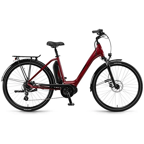 Bici elettriches : Winora Bike Sima 7 donna ACTIVE 400Wh 28'' 7v rosso taglia 46 2018 (City Bike Elettriche) / E-Bike Sima 7 woman ACTIVE 400Wh 28'' 7s red size 46 2018 (Electric City Bike)