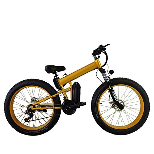 Bici elettriches : WJH Elettrico Mountain Bike, 500W 26 '' Bicicletta elettrica con Rimovibile 36V 8AH / 12 AH agli ioni di Litio per Gli Adulti, 21 velocità Shifter, 48v