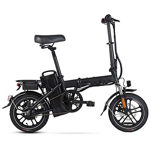 Bici elettriches : WSHA Bicicletta elettrica Pieghevole 400 W Bicicletta elettrica assistita con Batteria al Litio Rimovibile 48V 25A e Ammortizzatore, per Adulti e Adolescenti