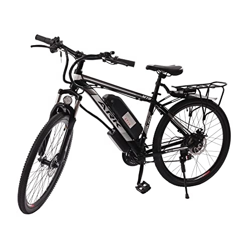 Bici elettriches : WUPYI2018 Bicicletta elettrica da 26 pollici, con display LCD e parafango 48 V / 10 Ah, 21 marce, 250 W, 25 km / h, bicicletta elettrica per uomo e donna