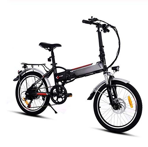 Bici elettriches : WXJWPZ Bicicletta Elettrica Pieghevole Bicicletta al Litio Elettrica Pieghevole A 7 velocità di Alta qualità 36V 250W 8AH A Batteria Elettrica
