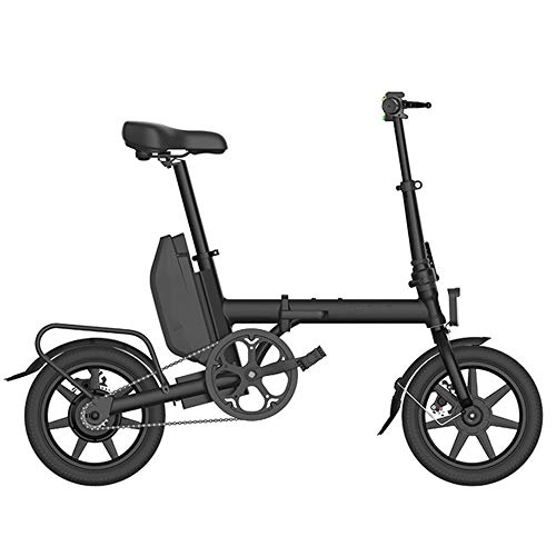 Bici elettriches : WYFDM Bicicletta Elettrica Intelligente Mini Pieghevole Bicicletta Elettrica 10 Pollici 21 velocità 48V Batteria al Litio 240W Scooter Elettrico Uomini E Donne Adulti Viaggiano Batteria al Litio, Nero