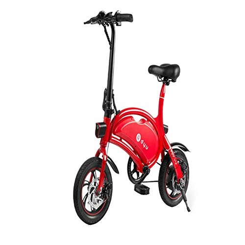 Bici elettriches : WYYSYNXB Bici Elettrica Pieghevole Portatile della Bicicletta Adulta, Red, 7.5A