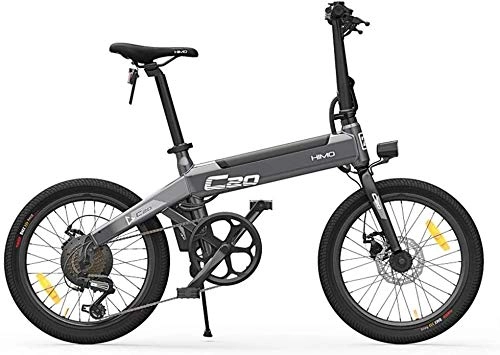 Bici elettriches : WZ Bici elettrica, Pieghevole Bicicletta elettrica for Adulti 250W Motore 36V Urbano Commuter Pieghevole E-Bike Città Bicicletta velocità Massima 25 km / h capacità di carico 100 kg (Color : Grey)