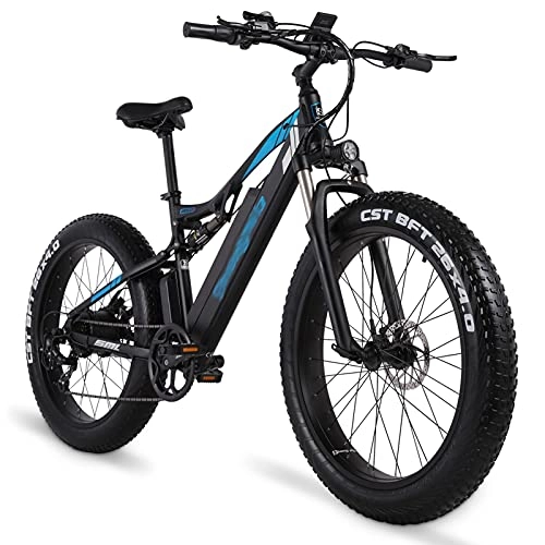 Bici elettriches : WZW MX03 Bicicletta Elettrica 1000W Montagna Ebike 4.0 Grasso Pneumatico E-Bike 48V 17Ah Rimovibile agli ioni di Litio Batteria Bicicletta Professionale 21 velocità Ingranaggi