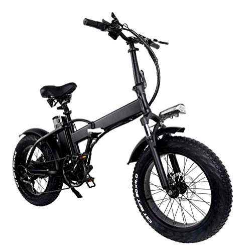 Bici elettriches : XFY Mountain Bike Elettrica, 20 Pollici Bici Elettrica, Bici Elettrica Lega di Alluminio, Sedile Regolabile, Compatta Portatile, con 500W 48V 15Ah Batteria al Litio