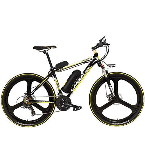 Bici elettriches : XHCP Bicicletta Mountain Bike MX3.8 26 Pollici Mountain Bike, Bici elettrica a 21 velocit 48V, Forcella Ammortizzata con Serratura, Bicicletta Power Assist con Display LCD