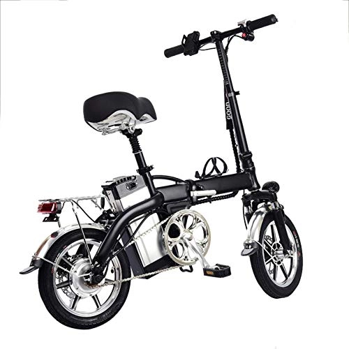 Bici elettriches : xianghaoshun Bicicletta elettrica Pieghevole da 14"con Batteria al Litio da 48 V 12 Ah, Bici elettrica Pieghevole per Adulti, Mountain Bike elettrica per Adulti