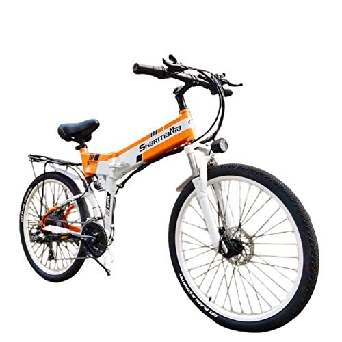 Bici elettriches : XXCY 500w / 350w Bici elettrica da Montagna Mens ebike Bicicletta Pieghevole MTB Shimano 21 velocità (26'(500w))