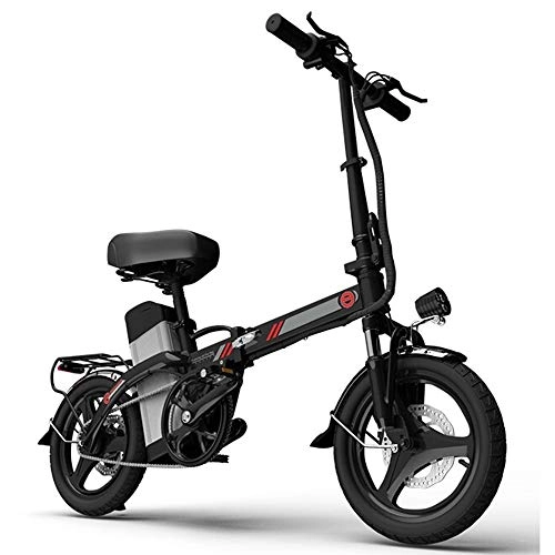 Bici elettriches : Y.A Bicicletta Pieghevole elettrica Ultra Leggera Piccola Batteria al Litio Scooter Generazione Portatile Guida Batteria Carica Bici 48V