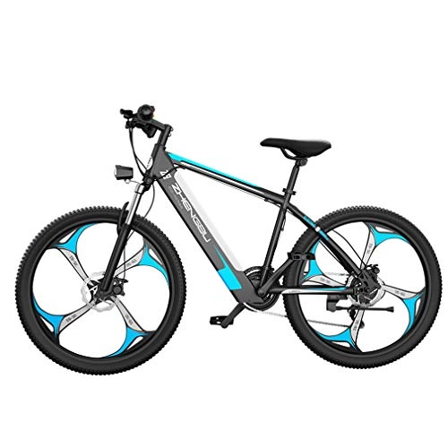 Bici elettriches : Yd&h 26 inch Electric Mountain Bike per Adulti, 400W Bicicletta Elettrica con 48V 10Ah Batteria al Litio, Commute Ebike con 27 Speed ​​Gear E modalità di Lavoro Tre, Blu