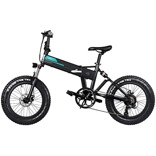 Bici elettriches : YDBET Elettrico Mountain Bike, Pieghevole E-Bike 250W Motore 12.5Ah Batteria al Litio modalità 3 Display LCD e Cerchi da 20" Mens Mountain E-Bike, Nero