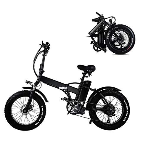 Bici elettriches : Ydshyth Bicicletta Elettrica Pieghevole da 20 Pollici 500W Uomini Donne Mountain Bike Batteria al Litio 48V 15AH per I Ciclismo All'aperto E Pendolarismo