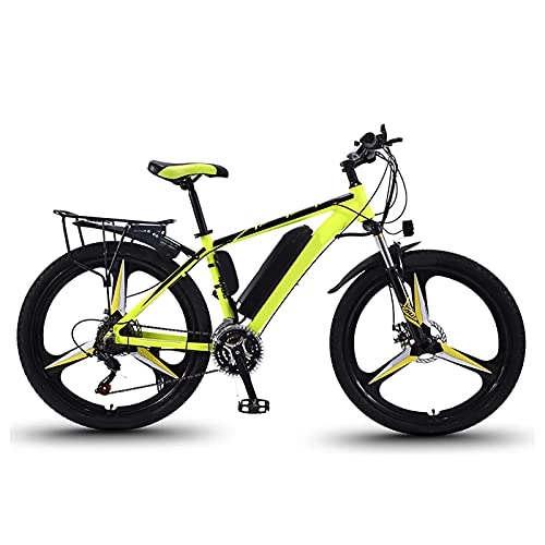 Bici elettriches : YLKCU Bici elettriche, Bici elettriche da 26 Pollici per Adulti Mountain Bike con Motore da 350 W, Batteria Rimovibile da 36 V / 10 Ah, Ingranaggi a 21 velocità, Freni a Doppio Disco