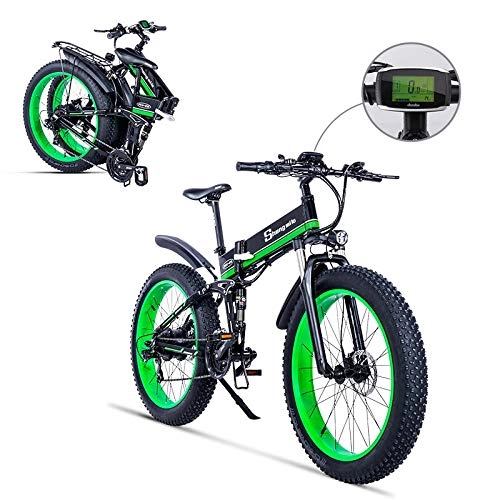 Bici elettriches : YONGXINXUZE City Bike 1000W Neve Telaio in Lega di Alluminio Bici da Spiaggia 26 Pollici 48V Batteria al Litio Bici