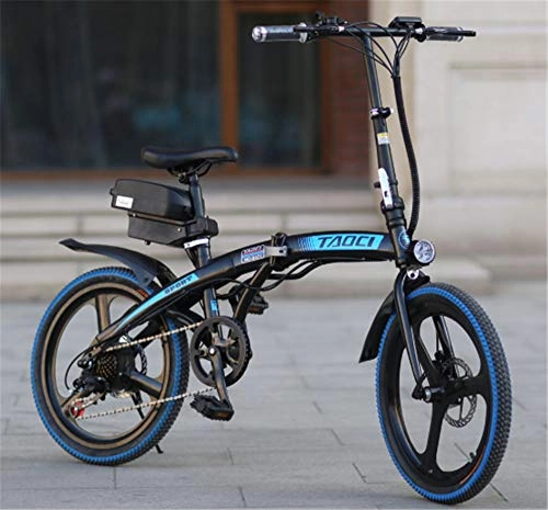 Bici elettriches : YQ&TL Bicicletta elettrica per ciclomotore per Adulti velocità da 20 Pollici E-Bike Pieghevole Intelligente 36V 8 / 10AH 250W Motore per Bicicletta da Montagna in Acciaio al Carbonio per Uomo B 8AH