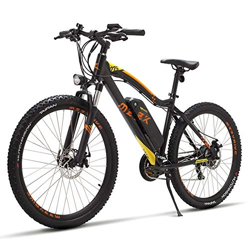 Bici elettriches : YRWJ Mountain Electric Bicicletta Smontabile 48V Batteria Al Litio Per Bicicletta A Velocità Variabile Ciclomotore Adulto (27, 5 Pollici), Black（48V7.8AH）-75 * 180 * 105cm