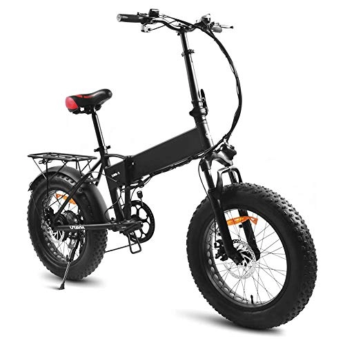 Bici elettriches : YSNJG 20 Pollici Pieghevole Bici elettrica, Freni a Disco Doppio, 48V 8Ah Rimovibile agli ioni di Litio, 250W Brushless Motore dell'ingranaggio, e in Bicicletta Adatto per Adulti