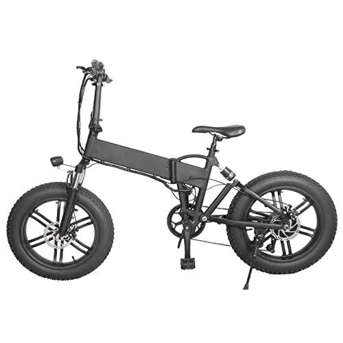 Bici elettriches : YTGH Bicicletta da Città Elettrica Pieghevole da 20 '' per Motore da 500 W, con Batteria 36 V 10, 4 Ah Misuratore LCD per Bicicletta Elettrica con Cambio A 7 velocità, Double Shock Absorption