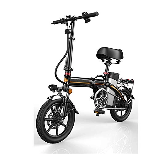 Bici elettriches : YXZNB Bici Elettriche, Pieghevole Bicicletta Elettrica 14" / 350W / 48V / 10A Batteria al Litio per Lo Sport Outdoor Sports Pendolarismo
