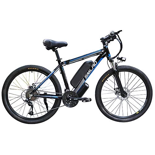 Bici elettriches : YYAO 48V 350W Ebike Bici Elettrica 26" E Bike per Adulti Lega di Alluminio della Bicicletta della Montagna con 21 Speed Shift E Batteria Rimovibile