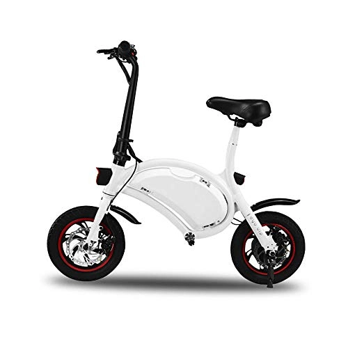 Bici elettriches : YYD Electric Smart Ciclomotore - Mini Battery Bike Senza Pedale Adulto Guida Intelligente, White