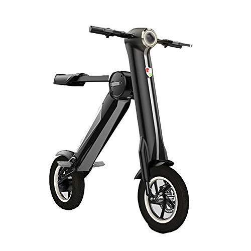 Bici elettriches : YYD Mini Bicicletta elettrica Pieghevole - Un Secondo Pieghevole, Piccola Batteria Auto per Uomo e Donna Ultra Leggera Portatile Batteria al Litio per Adulti Scooter