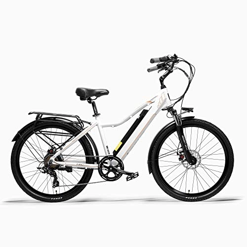 Bici elettriches : ZHANGYY Bicicletta elettrica 26 Pollici Pard3, 0, Bici da Città 300W, Forcella Ammortizzata a Molla d'olio, Bicicletta a pedalata assistita, Lunga Durata