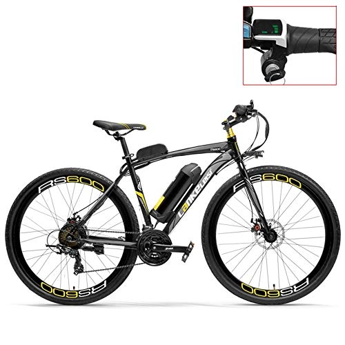 Bici elettriches : ZHANGYY Bicicletta elettrica a pedalata assistita RS600 700C, Batteria 36V 20Ah, Motore 300W, Telaio a Forma di Profilo in Lega di Alluminio, Freno a Disco, 20-35 km / h, Bici da Strada