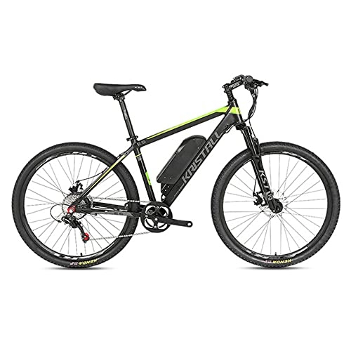 Bici elettriches : ZISITA Bicicletta elettrica Adulto E-Bike250W 36V Motore 10 Ah Batteria al Litio Rimovibile Shimano 8 velocità Supporto Ricarica USB per Telefoni Cellulari, Verde, 26inch