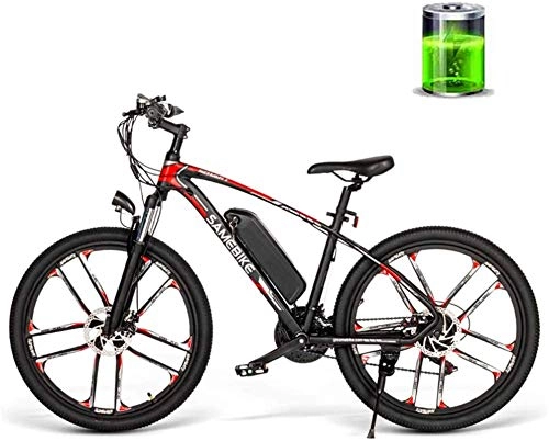 Bici elettriches : ZJZ Bicicletta elettrica da Montagna 26 Pollici 30Km / H Bicicletta elettrica ad Alta velocità 350W 48V 8AH Mountain Bike da Viaggio Fuoristrada per Adulti Maschili e Femminili
