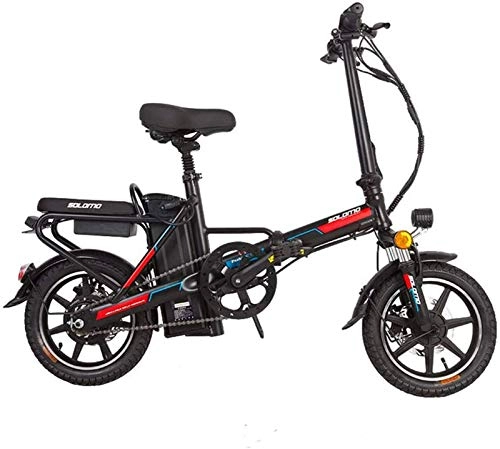 Bici elettriches : ZJZ Bicicletta elettrica per Adulti, Bici Pieghevoli con Batteria agli ioni di Litio Rimovibile di Grande capacità (48 V 350 W 8 Ah) capacità di carico 120 kg