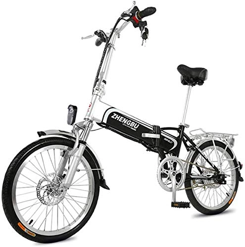 Bici elettriches : ZJZ Bicicletta elettrica Pieghevole, Mountain Bike 36V400W, Telaio in Lega di Alluminio 14, 5AH Batteria al Litio assistita 60KM, Biciclette da Città per Uomini e Donne per Adulti