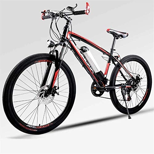 Bici elettriches : ZJZ Bicicletta, Mountain Bike da 26"per Adulti, velocità sicura 30 km / h Batteria agli ioni di Litio Staccabile 100 km di Resistenza, Bici Intelligente